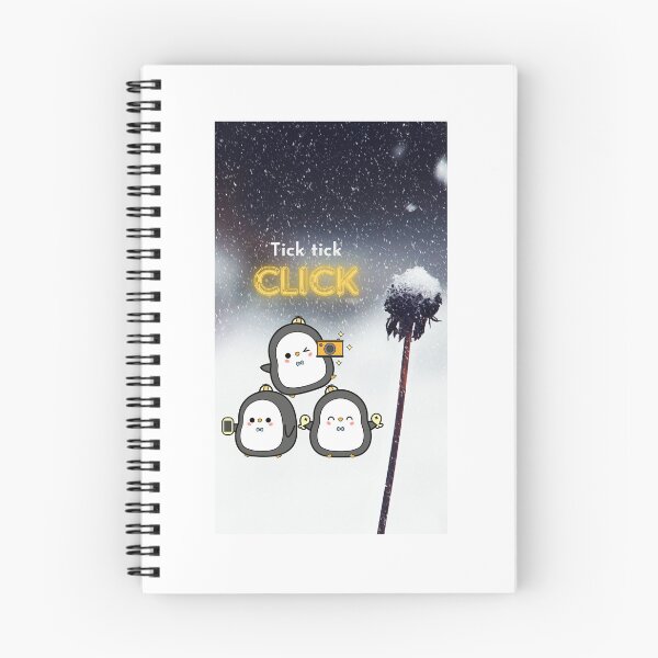 Item preview, Tick Tick Click Penguin | Cute Kawaii Winter | Penguin Photography designed and sold by pdesigns12.