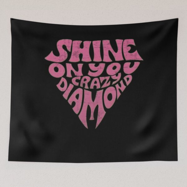 Item preview, SHINE ON YOU CRAZY DIAMOND - Pink Diamond Text Art designed and sold by JameseDuam.