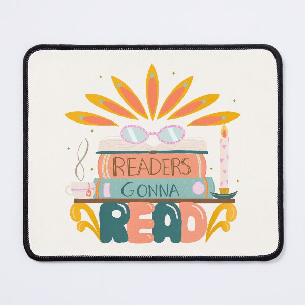 Item preview, Readers Gonna Read - Retro Bookworm & Tea Graphic designed and sold by Home Cyn Home.