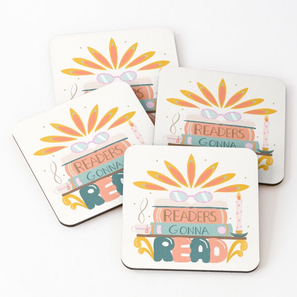 Item preview, Readers Gonna Read - Retro Bookworm & Tea Graphic designed and sold by Home Cyn Home.