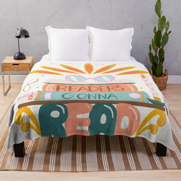 Item preview, Readers Gonna Read - Retro Bookworm & Tea Graphic designed and sold by Home Cyn Home.