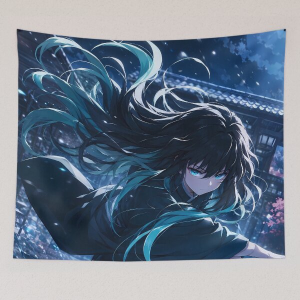 Item preview, Muichiro Tokito Demon Slayer Moonlit Water Rush designed and sold by Dashsopaner.