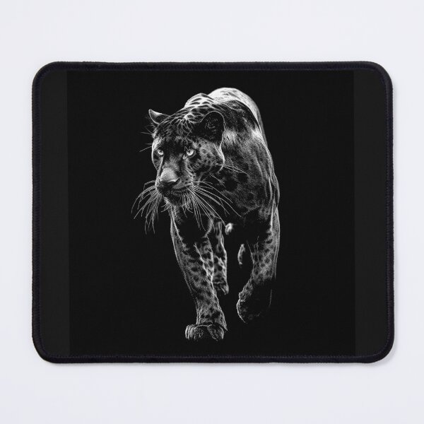 Item preview, Black Panther Portrait – Dark Wildlife Big Cat Art designed and sold by inkoutninja.