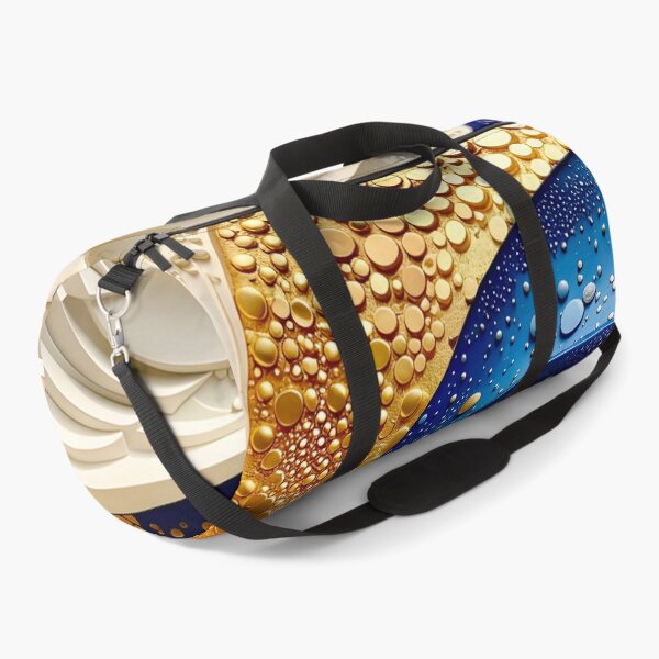 Item preview, Swirling Waves of Color in Blue and Gold  designed and sold by Vicky Brago-Mitchell®.