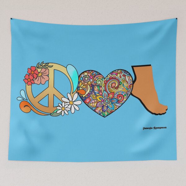 Item preview, Peace Love and Feet  designed and sold by FetUphoria.