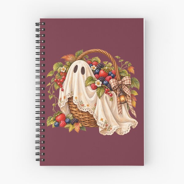 Item preview, Cottagecore Ghost Berries Watercolor Art – Cozy Halloween Botanical Print designed and sold by MagicMakerPh.