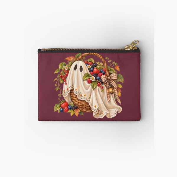 Item preview, Cottagecore Ghost Berries Watercolor Art – Cozy Halloween Botanical Print designed and sold by MagicMakerPh.