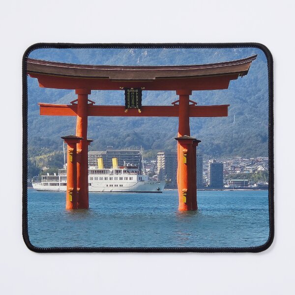 Item preview, Close up of the floating torii gate at Miyajima Island Japan designed and sold by sharon Wingard.