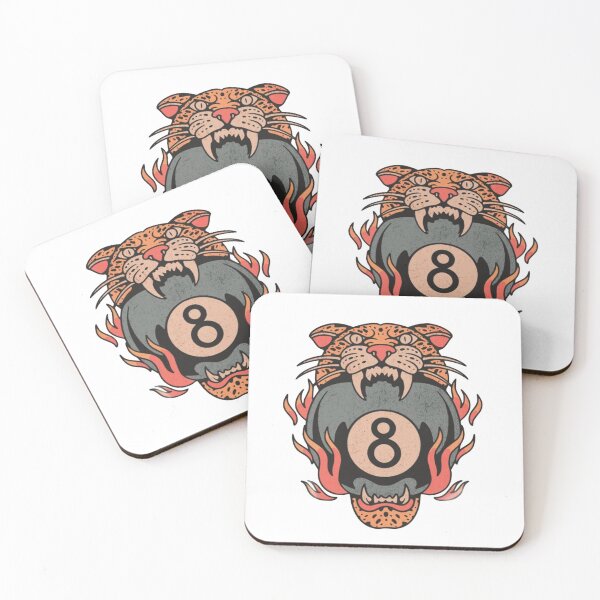 Item preview, 8 Ball Leopard Vintage Grunge designed and sold by roartusa.