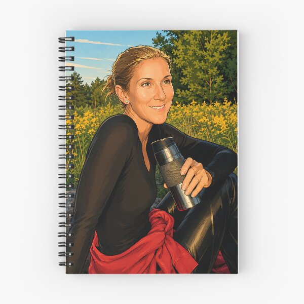 Item preview, Celine Dion sitting in the grass (fan art) designed and sold by PopCultureAndStuff.