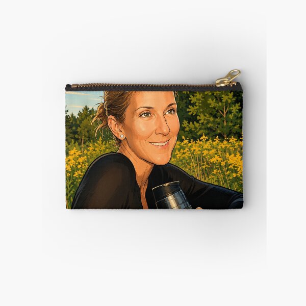 Item preview, Celine Dion sitting in the grass (fan art) designed and sold by PopCultureAndStuff.