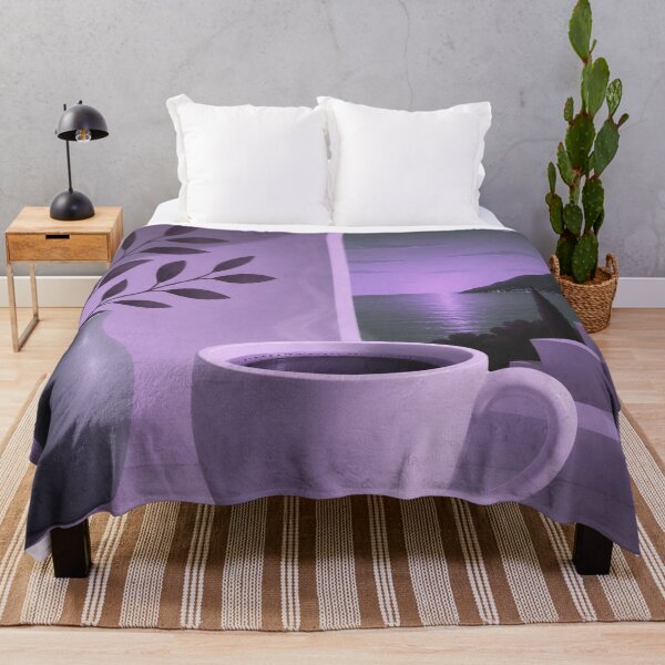 Item preview, Purple Moonlight Coffee | Cozy Mediterranean Night designed and sold by joycrysstudio.