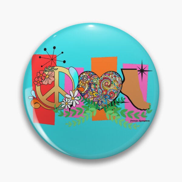 Item preview, Retro  Peace Love and Feet  designed and sold by FetUphoria.