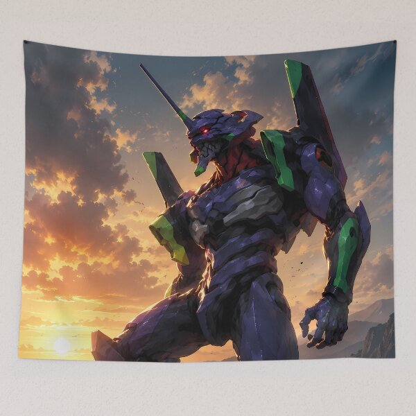 Item preview, Evangelion Unit 01 Neon Genesis Evangelion Ocean Sunset Guardian designed and sold by Dashsopaner.