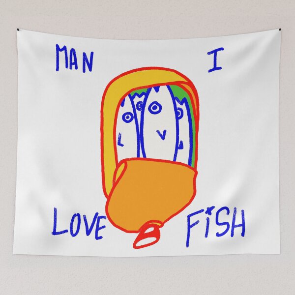 Item preview, Sardine tin Man I Love Fish designed and sold by StillMarinating.
