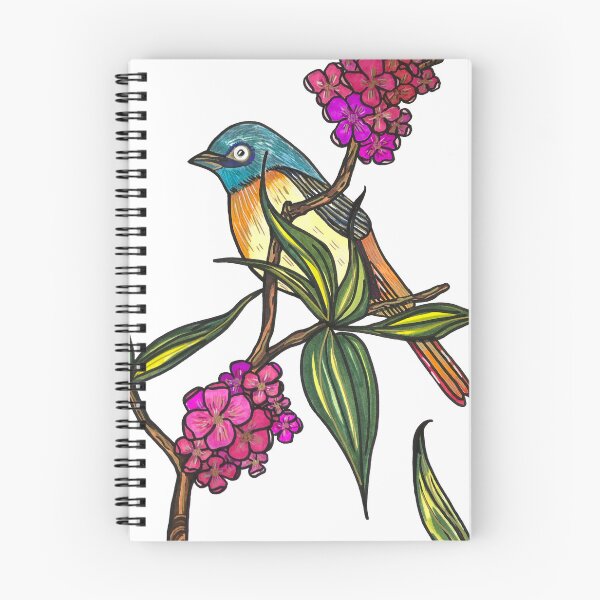 Item preview, Multicolored bird, hand-drawn. designed and sold by Senschry.