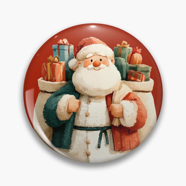 Item preview, Vintage Textured Santa Claus with Holiday Gifts designed and sold by colorful-white.