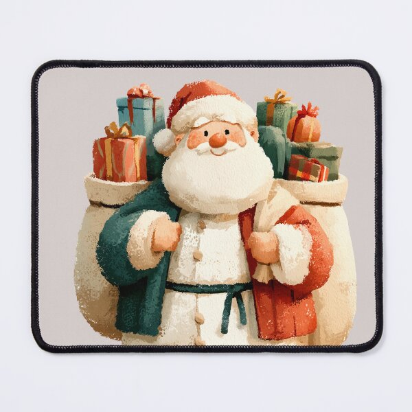 Item preview, Vintage Textured Santa Claus with Holiday Gifts designed and sold by colorful-white.