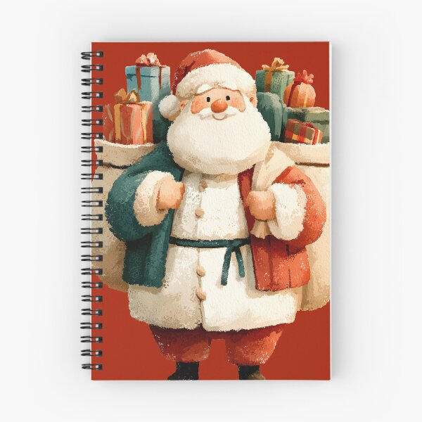 Item preview, Vintage Textured Santa Claus with Holiday Gifts designed and sold by colorful-white.