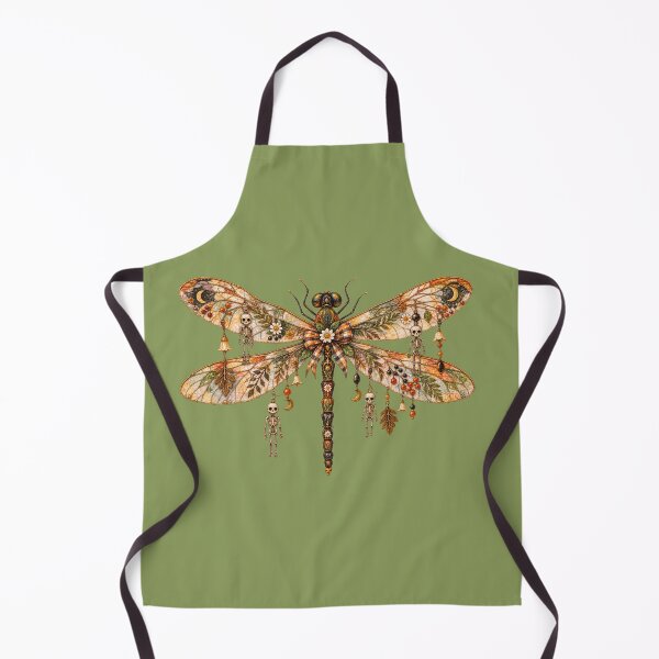Item preview, Cottagecore Skeleton Dragonfly Watercolor Art – Whimsical Halloween Print designed and sold by MagicMakerPh.