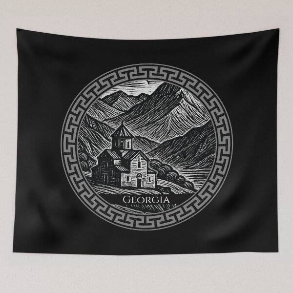 Item preview, Georgia Vintage Woodcut Art designed and sold by Thistle-TShop.