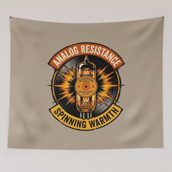 Item preview, Analog Resistance - Underground Music Record Graphic designed and sold by SplashTastic.
