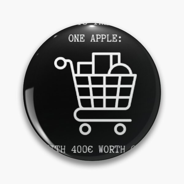 Item preview, Me Going To Store For One Apple Funny Grocery Shopping Shirt designed and sold by Mircea786.