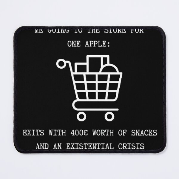 Item preview, Me Going To Store For One Apple Funny Grocery Shopping Shirt designed and sold by Mircea786.