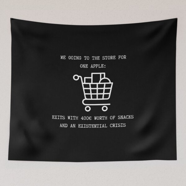 Item preview, Me Going To Store For One Apple Funny Grocery Shopping Shirt designed and sold by Mircea786.