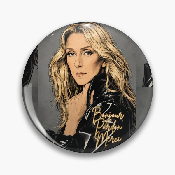 Item preview, Celine Dion Bonjour Pardon Merci (fan art) designed and sold by PopCultureAndStuff.