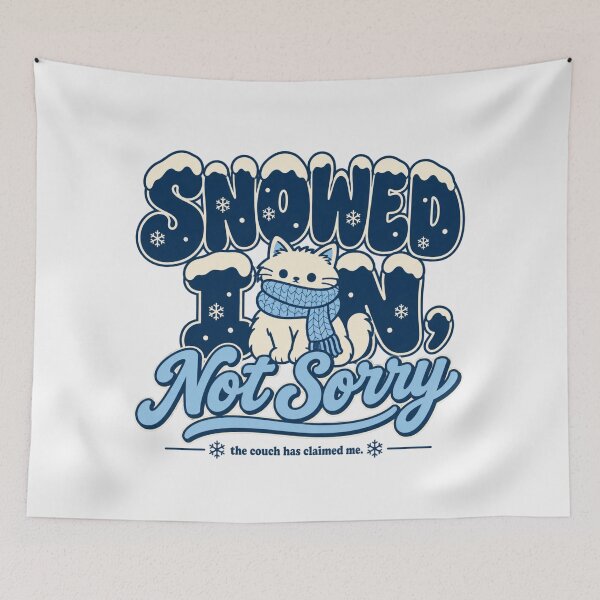 Item preview, Snowed In Not Sorry Sweatshirt, Cozy Winter Mood designed and sold by PhylonBoxx.