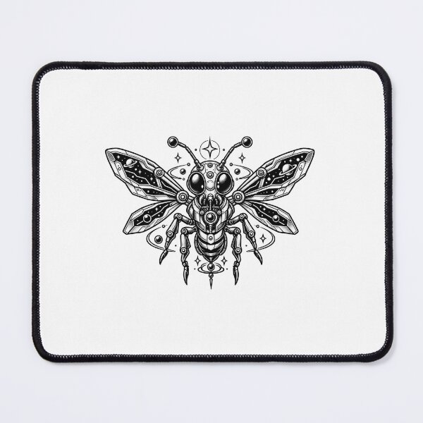 Item preview, Cosmic Cybernetic Bee Emblem designed and sold by AuudiVasustudio.