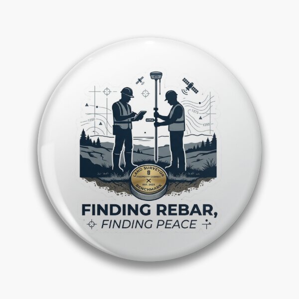 Item preview, Finding Rebar Finding Peace Land Surveyor Crew designed and sold by CyberPunkSpace.