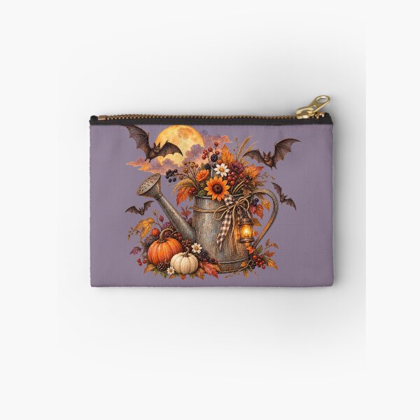 Item preview, Cottagecore Bats at Dusk Watering Can Watercolor Art – Halloween Garden Print designed and sold by MagicMakerPh.