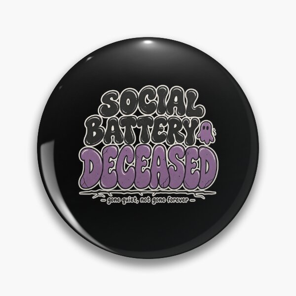 Item preview, Social Battery Deceased Shirt, Halloween Humor For Introverts designed and sold by PhylonBoxx.