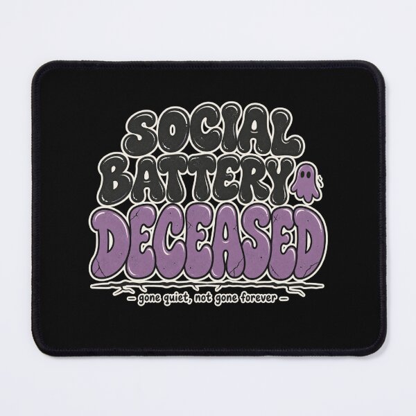 Item preview, Social Battery Deceased Shirt, Halloween Humor For Introverts designed and sold by PhylonBoxx.