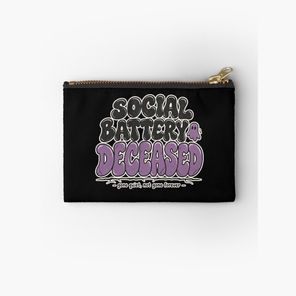 Item preview, Social Battery Deceased Shirt, Halloween Humor For Introverts designed and sold by PhylonBoxx.