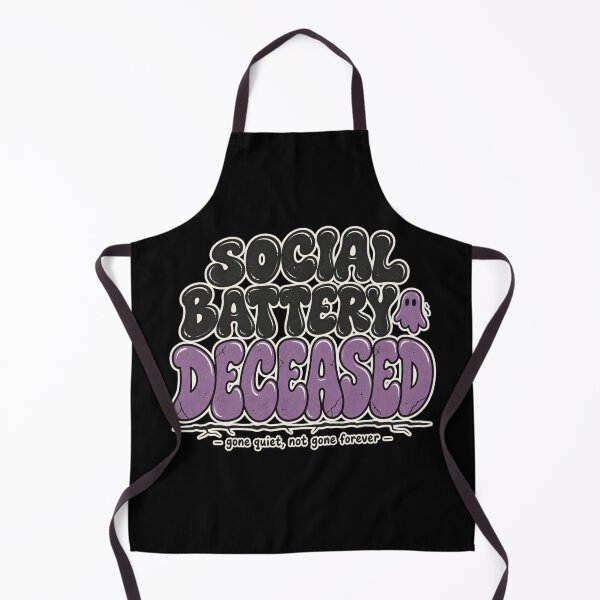 Item preview, Social Battery Deceased Shirt, Halloween Humor For Introverts designed and sold by PhylonBoxx.