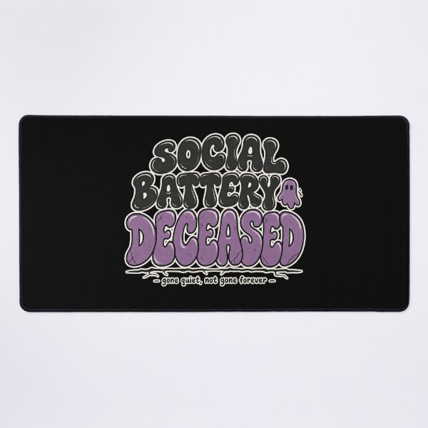 Item preview, Social Battery Deceased Shirt, Halloween Humor For Introverts designed and sold by PhylonBoxx.