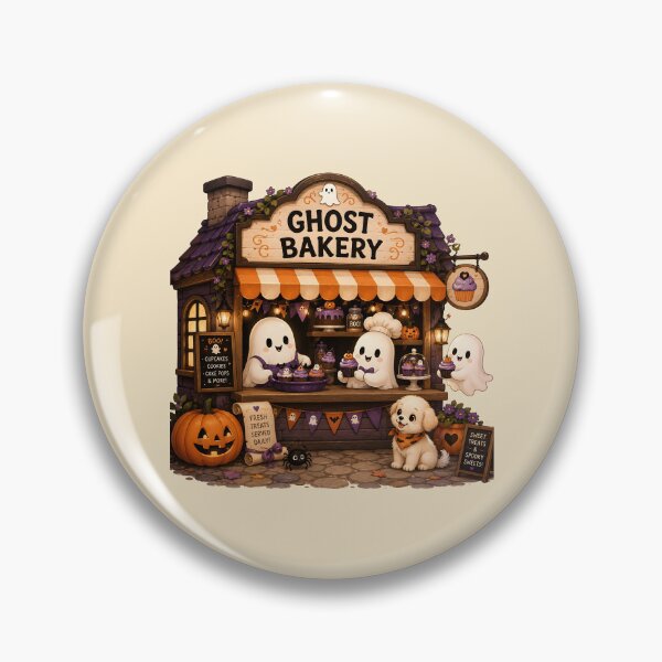 Item preview, Cute Ghost Bakery Halloween designed and sold by trendspatterns.