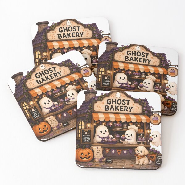 Item preview, Cute Ghost Bakery Halloween designed and sold by trendspatterns.