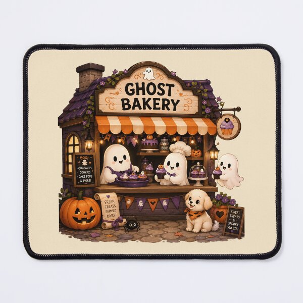 Item preview, Cute Ghost Bakery Halloween designed and sold by trendspatterns.