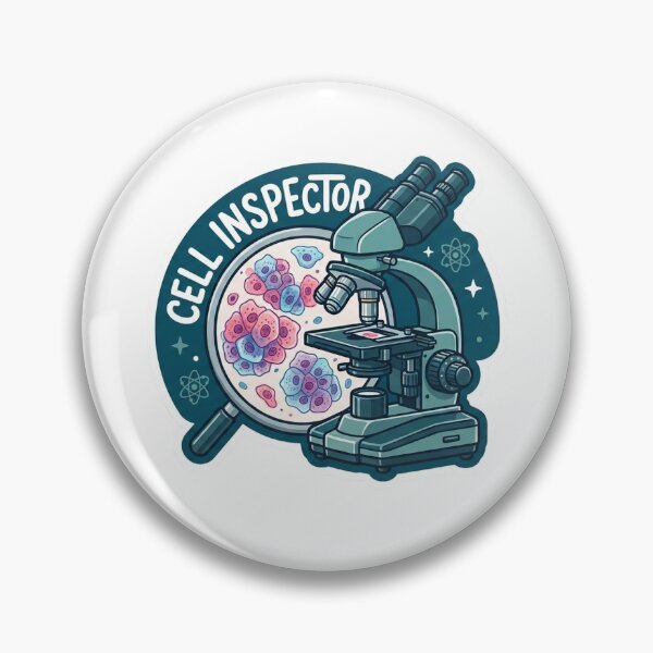 Item preview, Cell Inspector Microscope Cytology Pathology Science designed and sold by CyberPunkSpace.