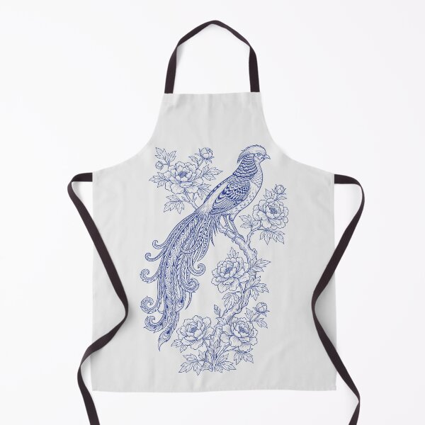 Item preview, Japanese Pheasant Line Art - Botanical Peony Floral designed and sold by SplashTastic.