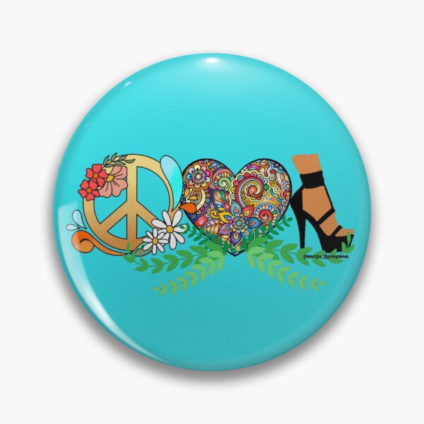 Item preview, Retro Peace Love and High heel designed and sold by FetUphoria.