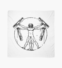 Funny Bacon Vitruvian Man Scarf