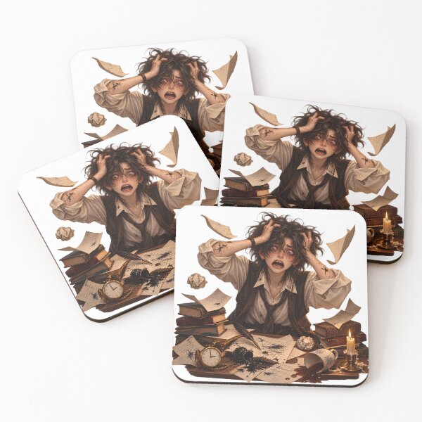 Item preview, Dark Academia All-Nighter Panic Art designed and sold by SnugfolioCo.