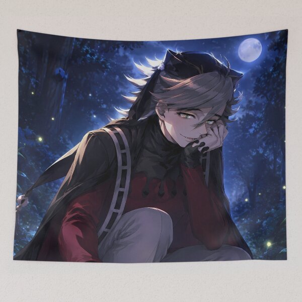 Item preview, Douma Demon Slayer Moonlit Firefly Forest designed and sold by Dashsopaner.