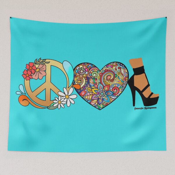 Item preview,  Peace Love and High heel  designed and sold by FetUphoria.