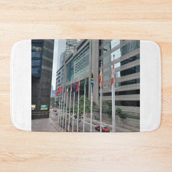 Item preview, High rise buildings and flags in Wan Chai HK designed and sold by pbchan.